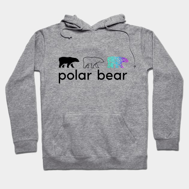 polar bear Hoodie by ArtJourneyPro